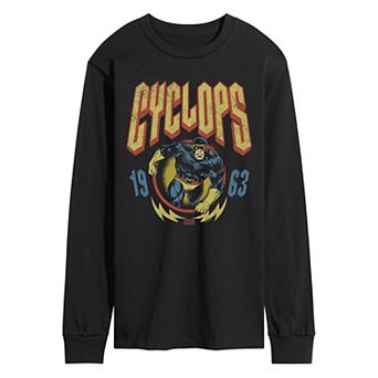 Men's Marvel X-Men Cyclops Vintage Metal Band Long Sleeve Graphic Tee