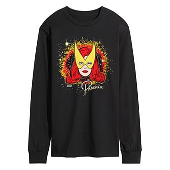 Men's Marvel X-Men Phoenix Portrait Long Sleeve Graphic Tee