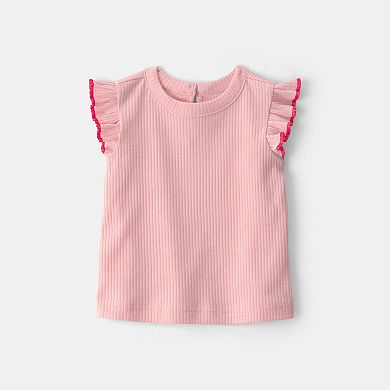 Baby Carter's 2-pc. Chambray Romper Set & Ruffle Top