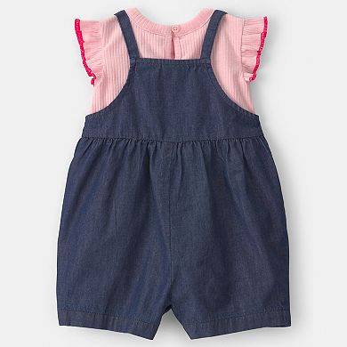 Baby Carter's 2-pc. Chambray Romper Set & Ruffle Top