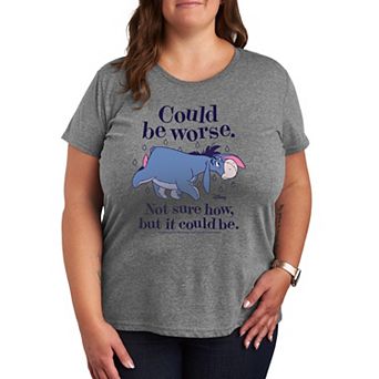 Disney's Winnie The Pooh Eeyore Plus Size Could Be Worse Graphic Tee