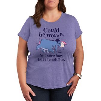 Disney's Winnie The Pooh Eeyore Plus Size Could Be Worse Graphic Tee