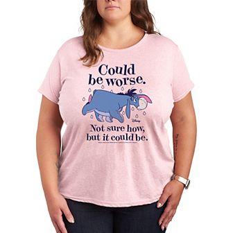 Disney's Winnie The Pooh Eeyore Plus Size Could Be Worse Graphic Tee
