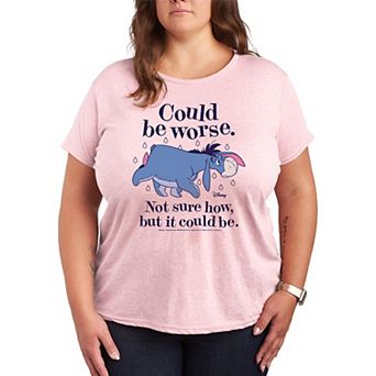 Disney's Winnie The Pooh Eeyore Plus Size Could Be Worse Graphic Tee