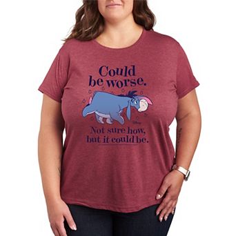 Disney's Winnie The Pooh Eeyore Plus Size Could Be Worse Graphic Tee