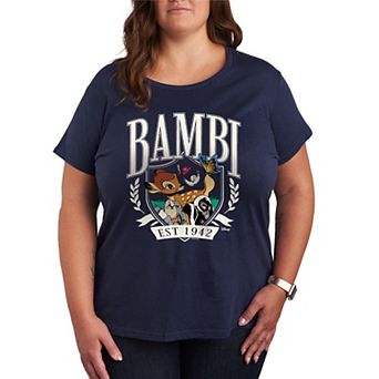 Disney's Bambi Plus Size Collegiate Est. 1942 Graphic Tee