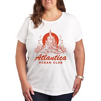 Disney's The Little Mermaid Plus Size Atlantica Graphic Tee