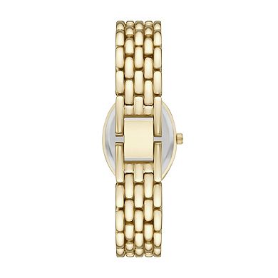 Folio Women's Gold Tone Oval Watch & Bracelets Set