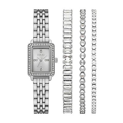Chic Silver Rectangular Watch Gc Sport Chic Silver Rectangle Dial Quartz Men Watch - Guess  main image 3