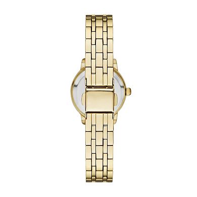 Folio Women's Gold Tone Round Watch & Bracelets Set
