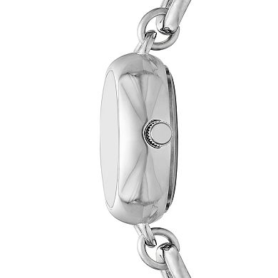 Folio Women's Silver Tone Jewelry Link Watch & Bracelets Set