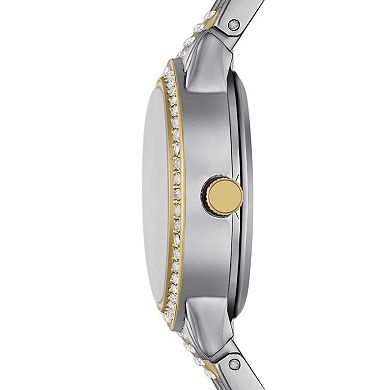 Folio Women's Two Tone Small Round Watch & Bracelet Set