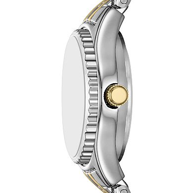 Folio Women's Two Tone Round Watch & Bracelet Set