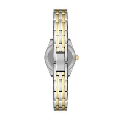 Folio Women's Two Tone Round Watch & Bracelet Set
