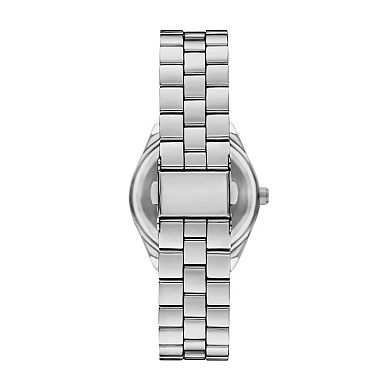 Folio Women's Silver Tone Watch & Bracelet Set