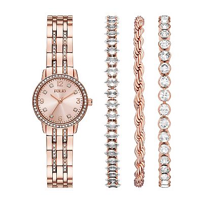 Rose gold watch and bracelets set Women main image 2