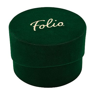 Folio Women's Round Watch & Bracelet Set
