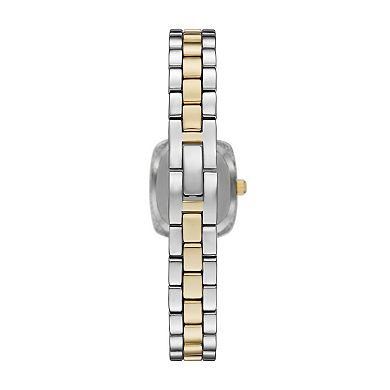 Folio Women's Two Tone Square Watch & Bracelet Set