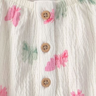 Toddler Girl Carter's 2-Piece Butterfly Top & Short Set
