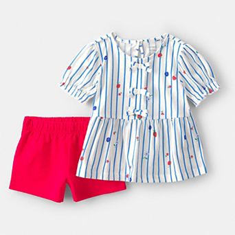 Toddler Girl Carter's 2 pc Strawberry Top & Short Set