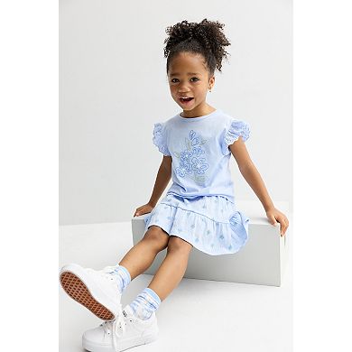 Toddler Girl Carter's 2-Piece Floral Top & Skort Set