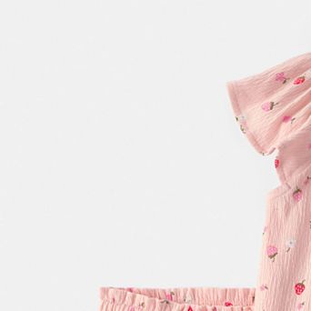 Toddler Girl Carter's 2 pc Strawberry Top & Skort Set