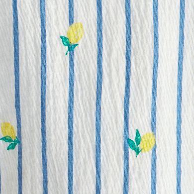 Toddler Girl Carter's 2-Piece Lemon Striped Top & Short Set