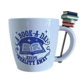 A Book A Day Mug & Stirring Spoon Set