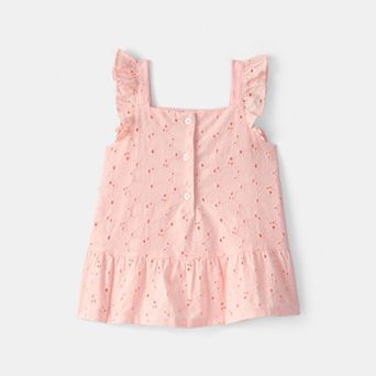 Toddler Girl Carter's Eyelet Ruffle Top
