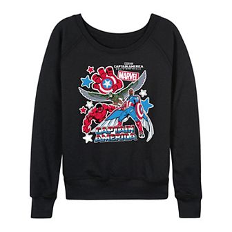 Women's Marvel Captain America Brave New World French Terry Long Sleeve Tee