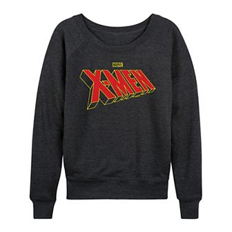 Women's Marvel X-Men Logo French Terry Long Sleeve Tee