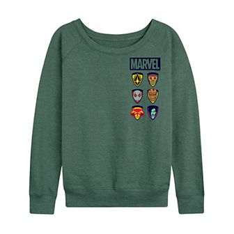 Women's Marvel Guardians Of The Galaxy Character Icons French Terry Long Sleeve Tee