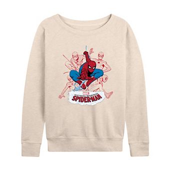 Women's Marvel Your Friendly Neighborhood Spider-Man Line Art French Terry Long Sleeve Tee