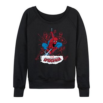 Women's Marvel Your Friendly Neighborhood Spider-Man Line Art French Terry Long Sleeve Tee