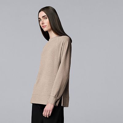 Women's Simply Vera Vera Wang Cozy Side Slit Tunic