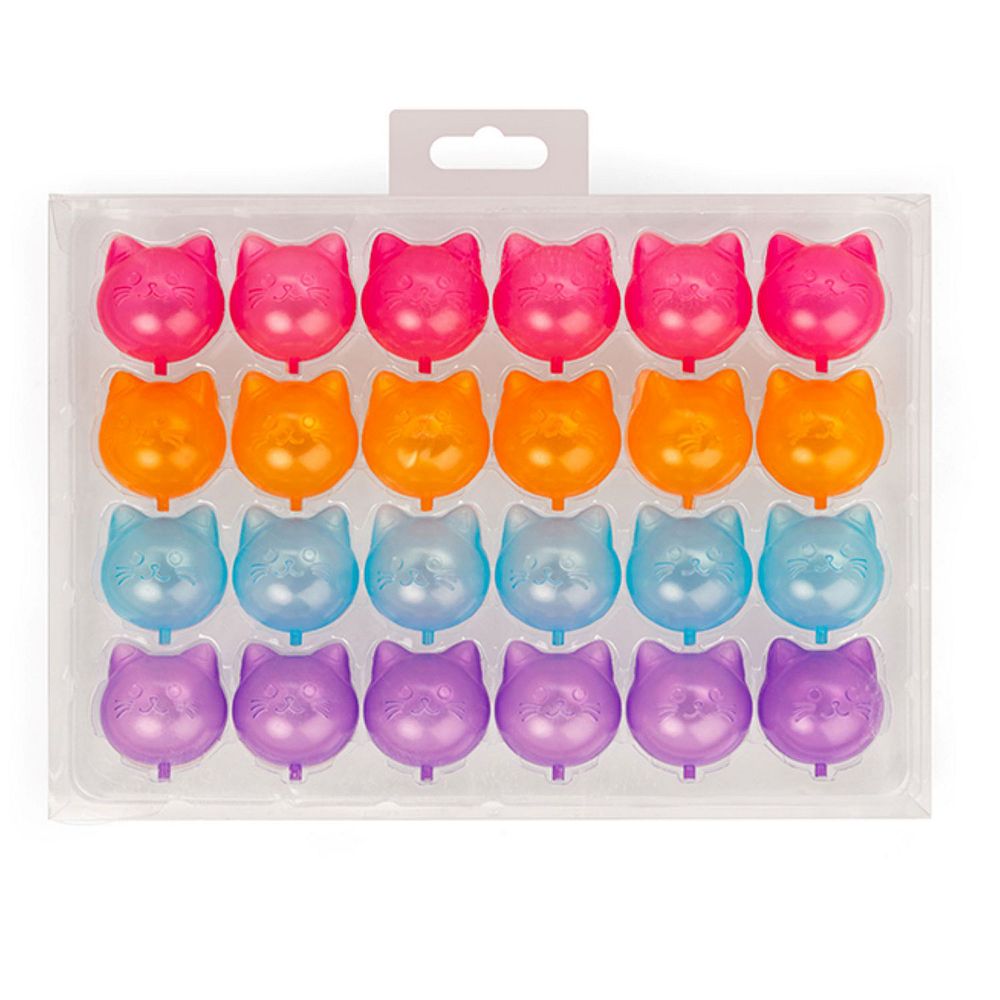 Kikkerland Cat-Shaped Ice Cube Tray 20-Cube Set