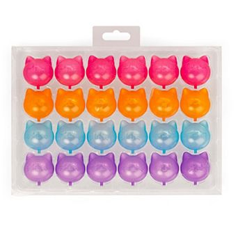 Kikkerland Cat-Shaped Ice Cube Tray 20-Cube Set