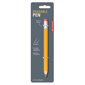 Kikkerland Erasable Fine Point Retractable Ballpoint Pen