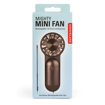 Kikkerland Mini Rechargeable Clip Fan
