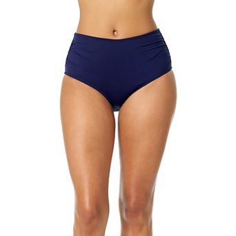 Women's Anne Cole High Waist Shirred Convertible Swim Bottoms