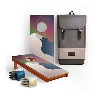 1ft x 2ft National Park Mahogany Pathfinder Cornhole Board Set