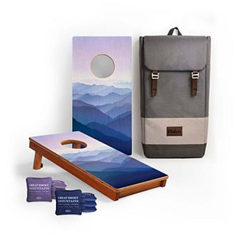 1ft x 2ft National Park Mahogany Pathfinder Cornhole Board Set