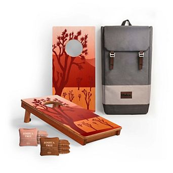 1ft x 2ft National Park Mahogany Pathfinder Cornhole Board Set