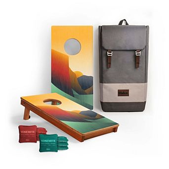 1ft x 2ft National Park Mahogany Pathfinder Cornhole Board Set