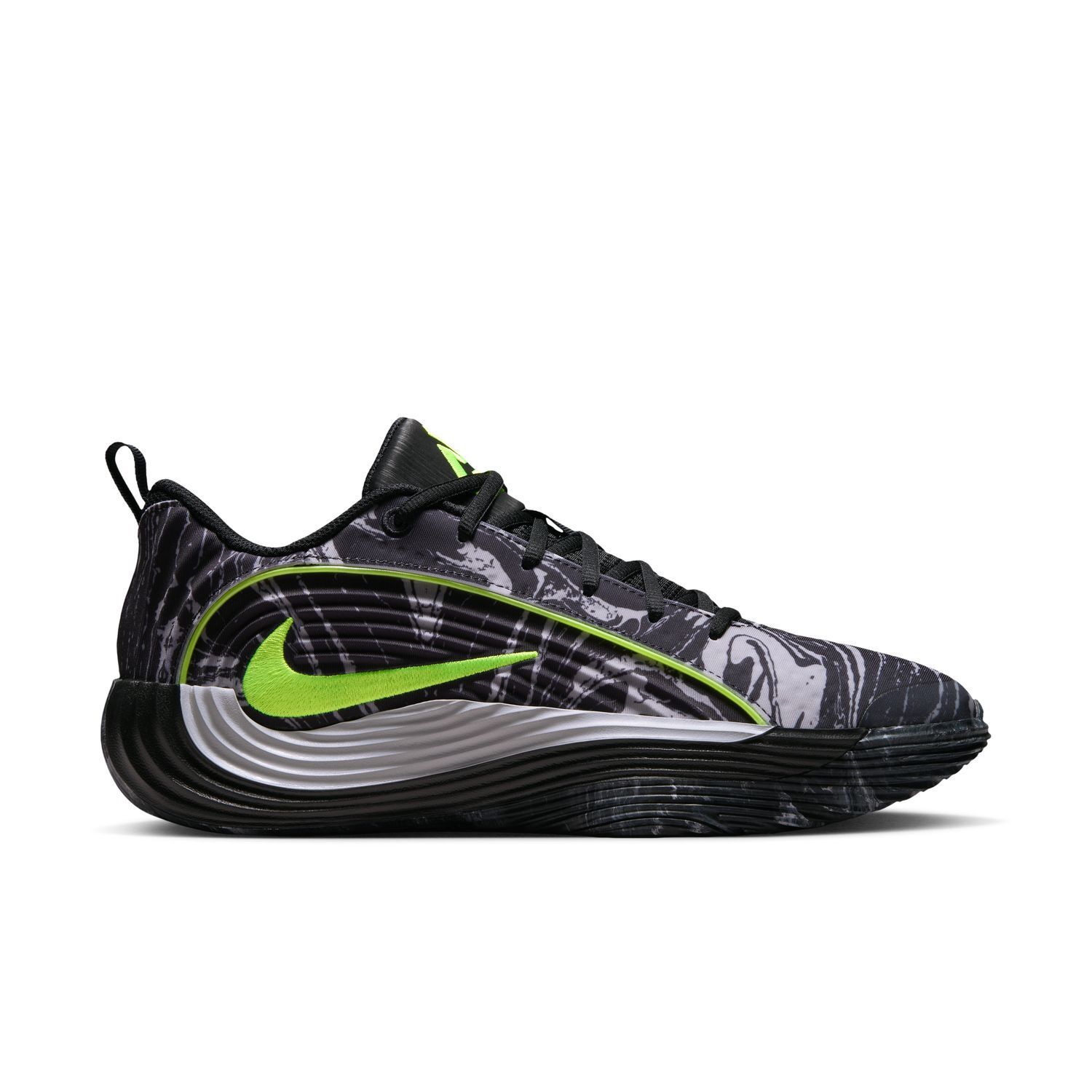 Мужские кроссовки Nike Giannis Immortality 4 Basketball, цвет: Чёрный кислотно-жёлтый серый — фото 1