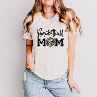 Basketball Mom Colorful Black - Women's Short Sleeve Graphic T-Shirt