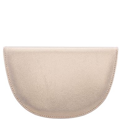 N by Nina Camiel Pleated Half Moon Clutch Bag