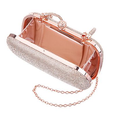 N by Nina Victoria Crystal Minaudiere Clutch Bag