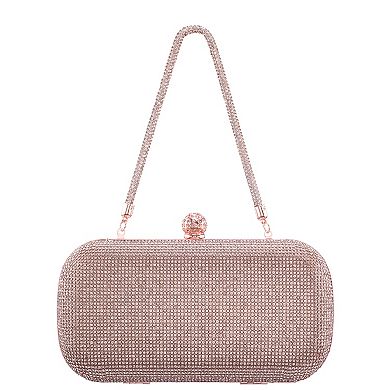 N by Nina Victoria Crystal Minaudiere Clutch Bag