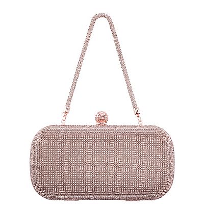 N by Nina Victoria Crystal Minaudiere Clutch Bag